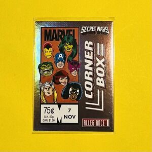 2024 Upper Deck Marvel Allegiance Secret Wars Corner Box #CB-7 Comic Covers Card
